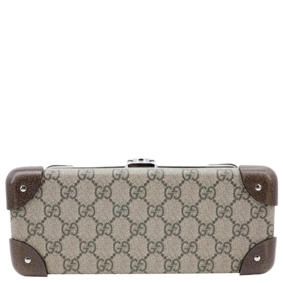 Gucci  Globe Trotter GG Supreme Canvas Shoulder Bag Beige - Picture 10 of 14